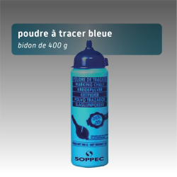 Bidon de Poudre à Tracer Bleue 400 g | Marquage Professionnel